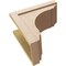 Ekena Millwork 11"W x 22"D x 22"H Classic Warren Rough Cedar Woodgrain TimberThane Corbel, Primed Tan CORUR11X22X22WARRCPR - alternate 6